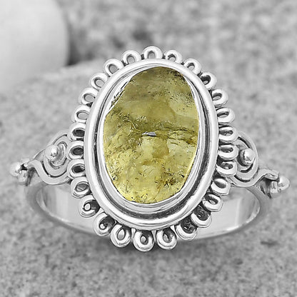 Natural Green Kyanite Rough - India Ring size-7 R-1527 SDR197287