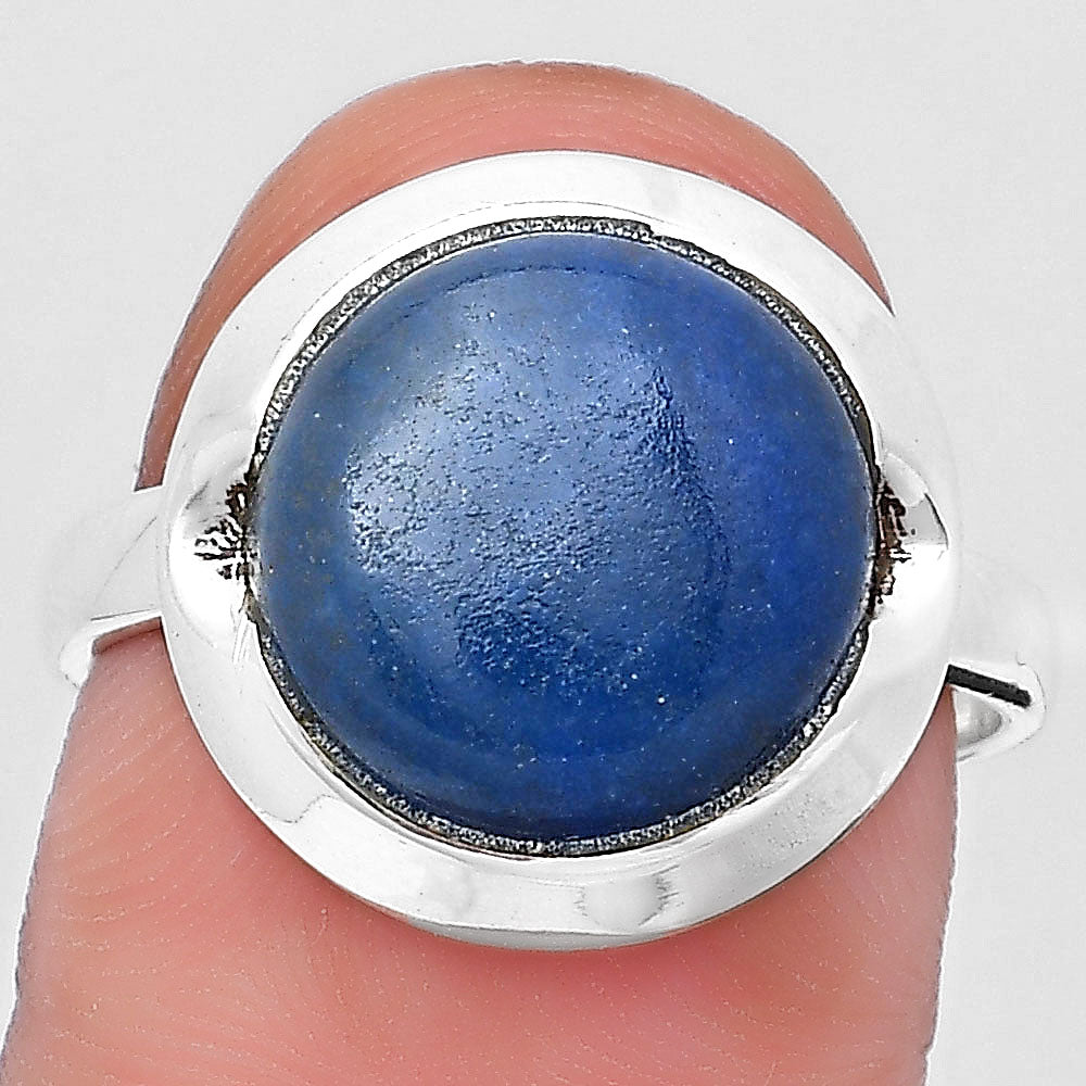 Natural Blue Quartz Ring size-8.5 R-1059 SDR197349