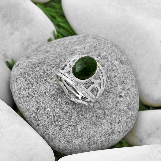 Natural Serpentine Ring size-7 R-1133 SDR199197