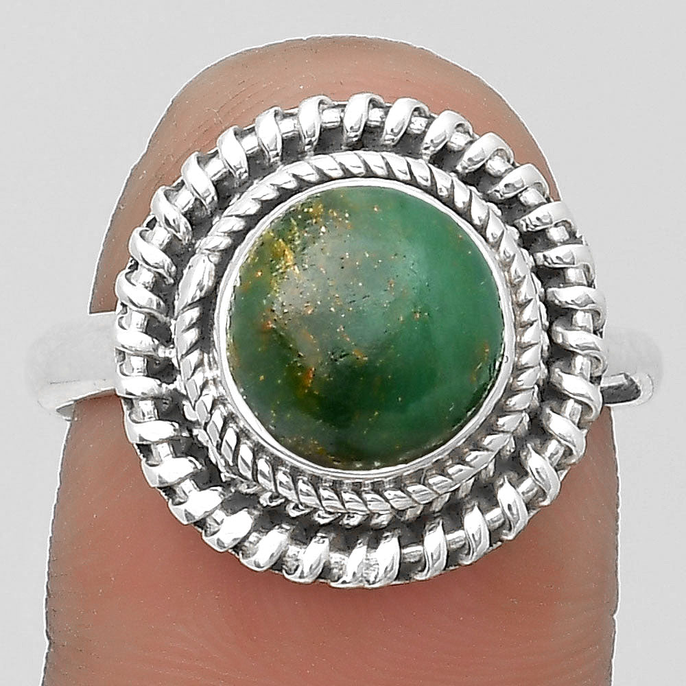 Natural Green Fuchsite Ring size-9 R-1279 SDR199799