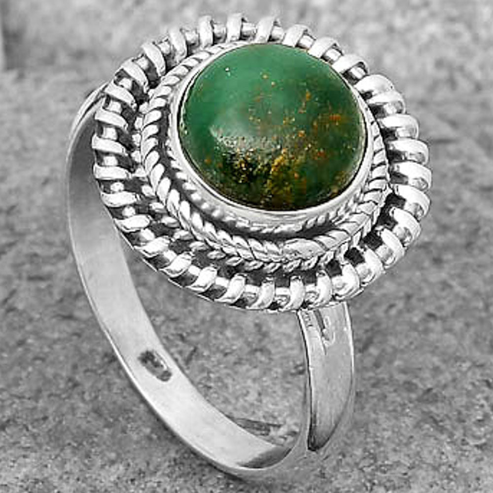 Natural Green Fuchsite Ring size-9 R-1279 SDR199799