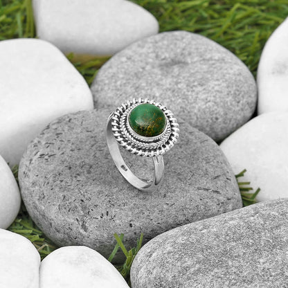 Natural Green Fuchsite Ring size-9 R-1279 SDR199799