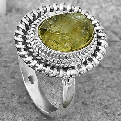 Natural Green Kyanite Rough - India Ring size-7 R-1279 SDR199830