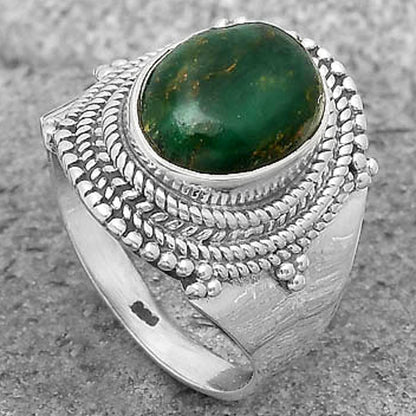 Natural Green Fuchsite Ring size-7.5 R-1278 SDR199862