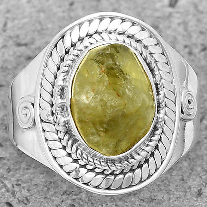 Natural Green Kyanite Rough - India Ring size-9 R-1398 SDR199954