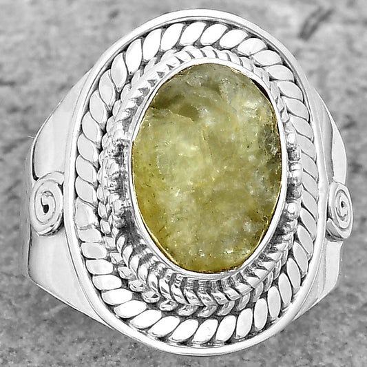 Natural Green Kyanite Rough India Ring size-6.5 R-1398 SDR199964