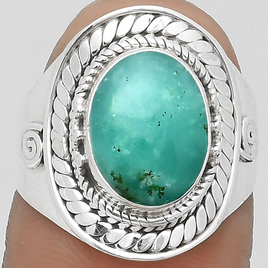 Natural Paraiba Amazonite Ring size-7 R-1398 SDR199974