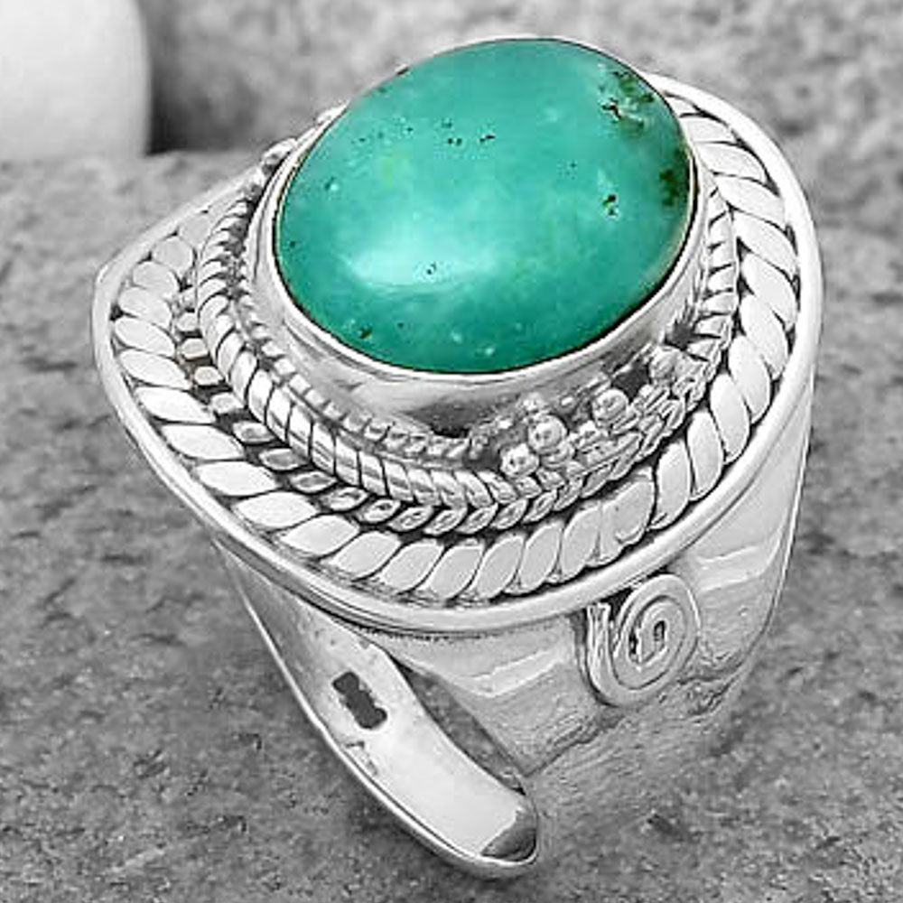 Natural Paraiba Amazonite Ring size-7 R-1398 SDR199974
