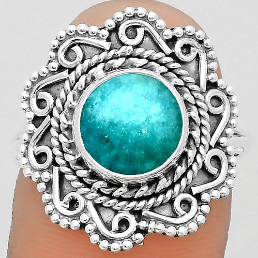 Natural Paraiba Amazonite Ring size-9 R-1322 SDR200122