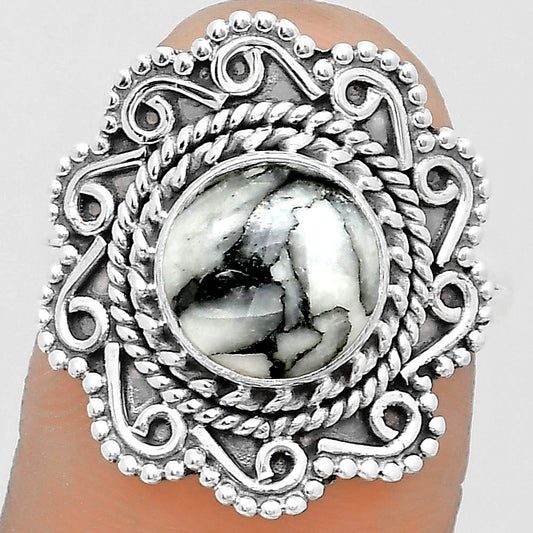 Natural Pinolith Stone Ring size-8 R-1322 SDR200133