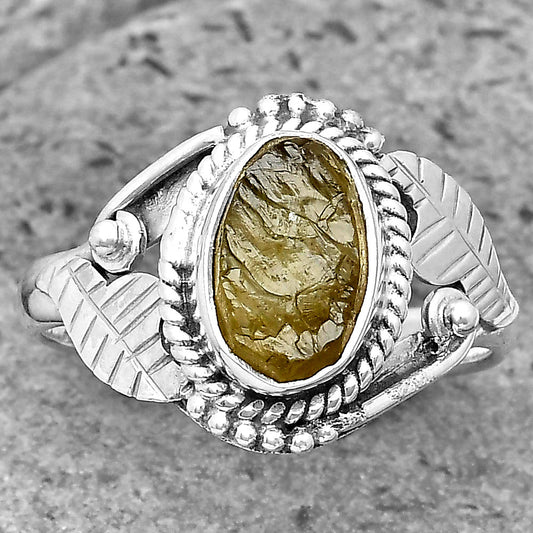 Natural Rare Kornerupine Rough Ring size-7 R-1272 SDR200196