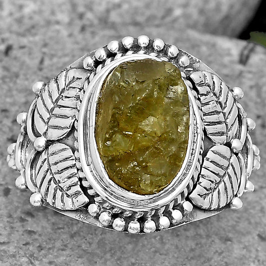 Natural Rare Kornerupine Rough Ring size-7.5 R-1387 SDR200240