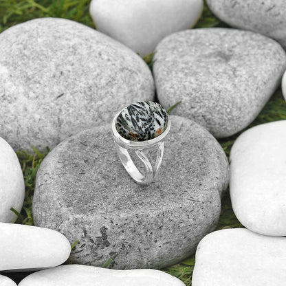 Natural Hornblende Ring size-7 R-1005 SDR200799