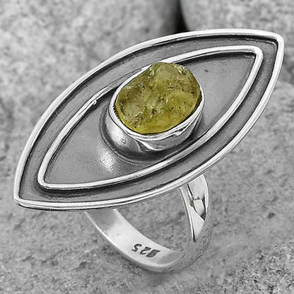 Natural Green Kyanite Rough India Ring size-7.5 R-1391 SDR201747