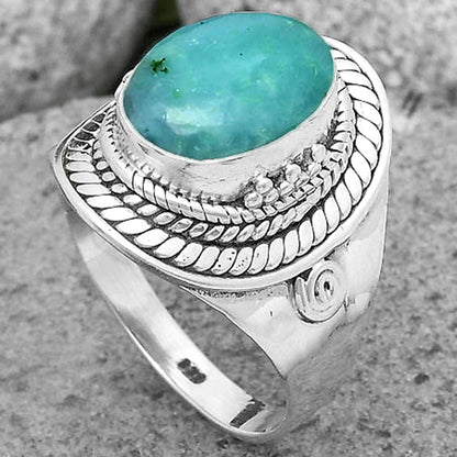 Natural Paraiba Amazonite Ring size-8 R-1398 SDR202772