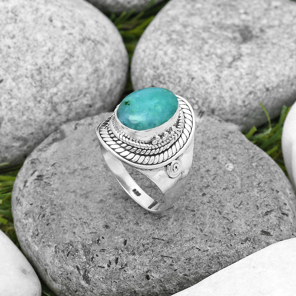 Natural Paraiba Amazonite Ring size-8 R-1398 SDR202772