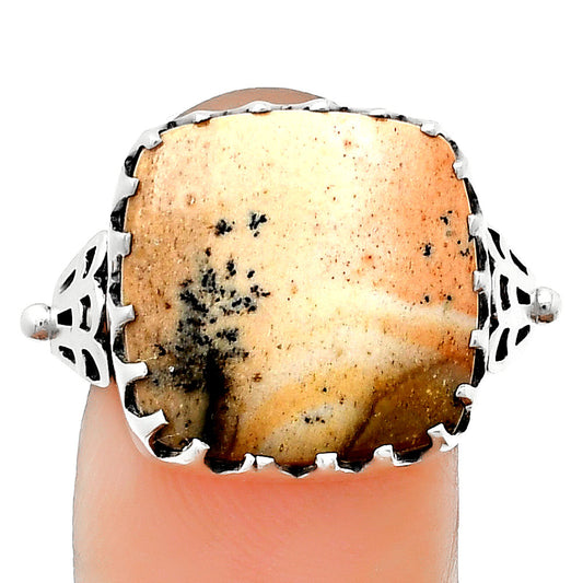 Natural Picture Jasper Ring size-8.5 R-1449 SDR203324