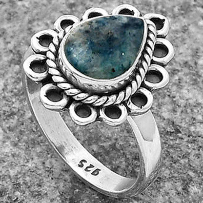 Natural Blue Scheelite - Turkey Ring size-7.5 R-1256 SDR203363