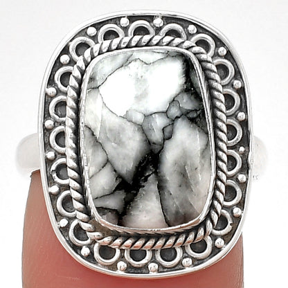 Natural Pinolith Stone Ring size-7 R-1256 SDR203546