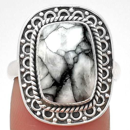 Natural Pinolith Stone Ring size-7 R-1256 SDR203546