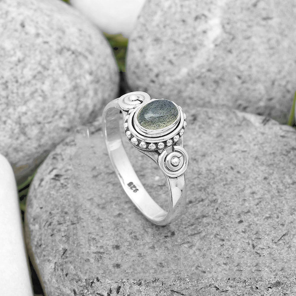 Blue Labradorite - Madagascar Ring size-8.5 R-1404 SDR204262