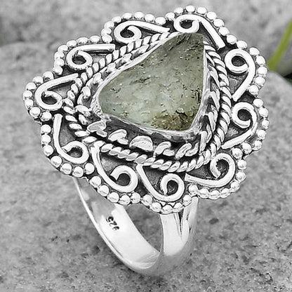 Natural Aquamarine Rough - Brazil Ring size-7 R-1322 SDR204305