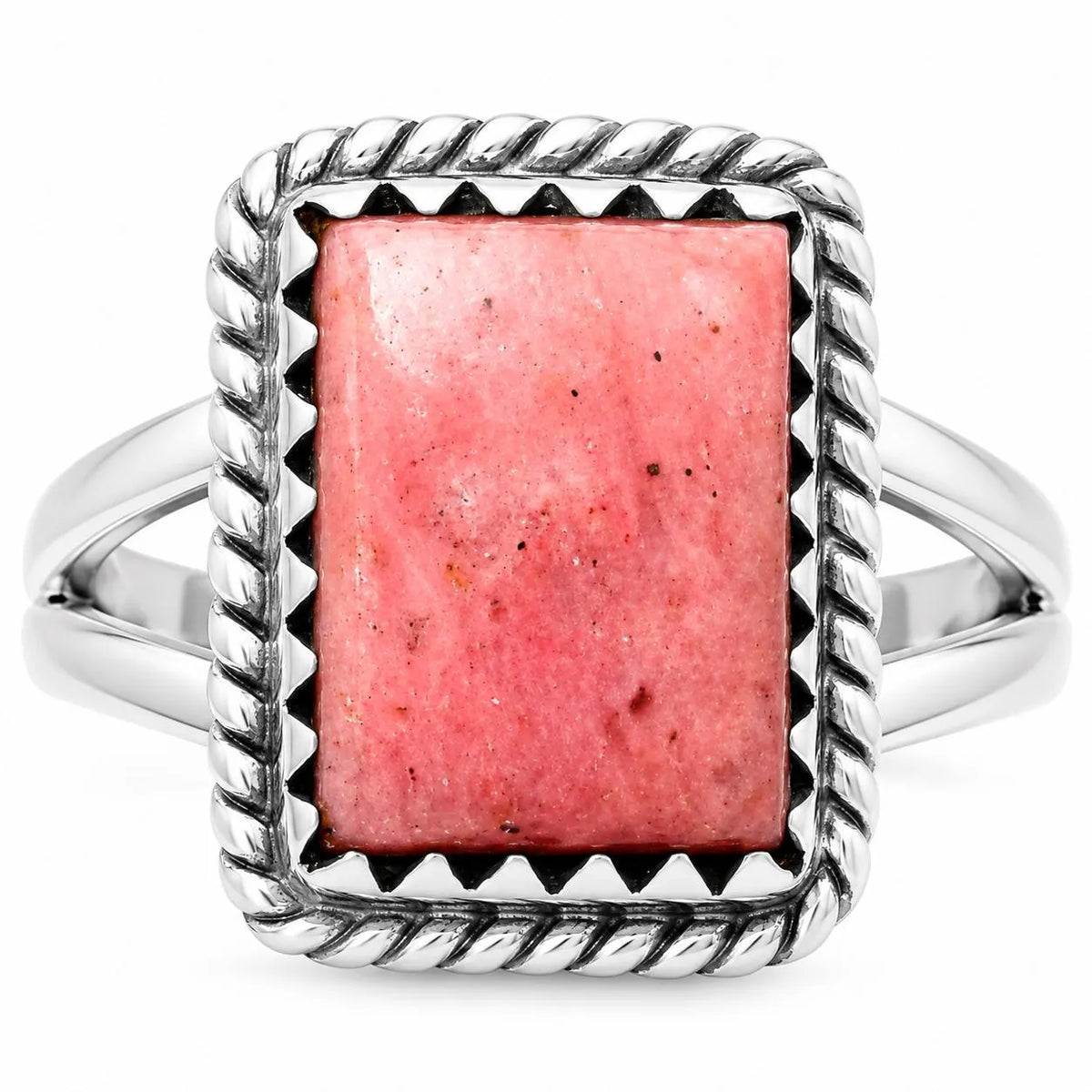 Natural Pink Tulip Quartz Ring size-8 R-1474 SDR204410