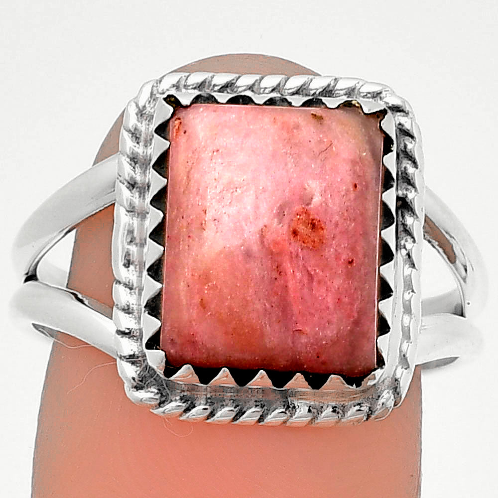 Natural Pink Tulip Quartz Ring size-9.5 R-1474 SDR204432