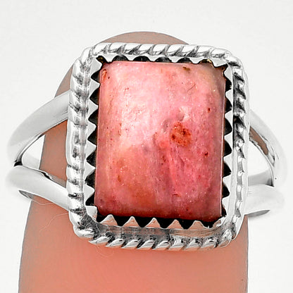 Natural Pink Tulip Quartz Ring size-9.5 R-1474 SDR204432