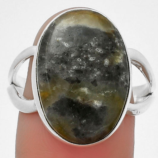 Natural Australian Prehnite Ring size-9.5 R-1002 SDR204492