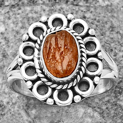 Natural Sunstone Rough Ring size-8 R-1256 SDR204506