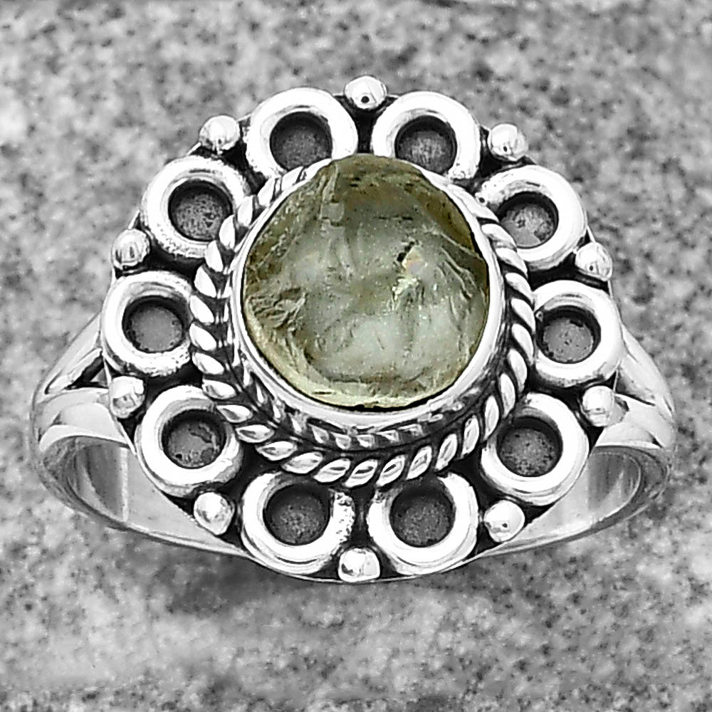 Natural Aquamarine Rough - Brazil Ring size-8 R-1256 SDR204510