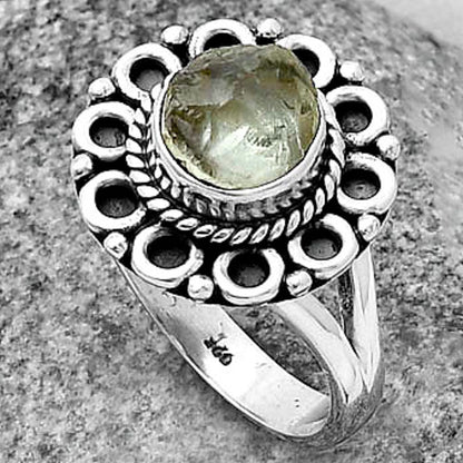 Natural Aquamarine Rough - Brazil Ring size-8 R-1256 SDR204510