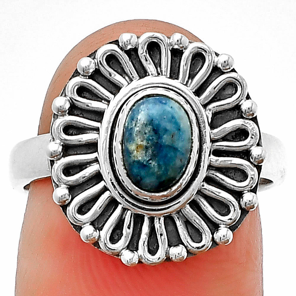 Natural Blue Scheelite - Turkey Ring size-7 R-1320 SDR204615