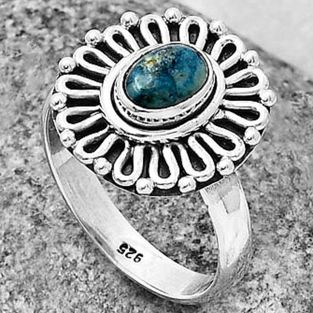 Natural Blue Scheelite - Turkey Ring size-7 R-1320 SDR204615