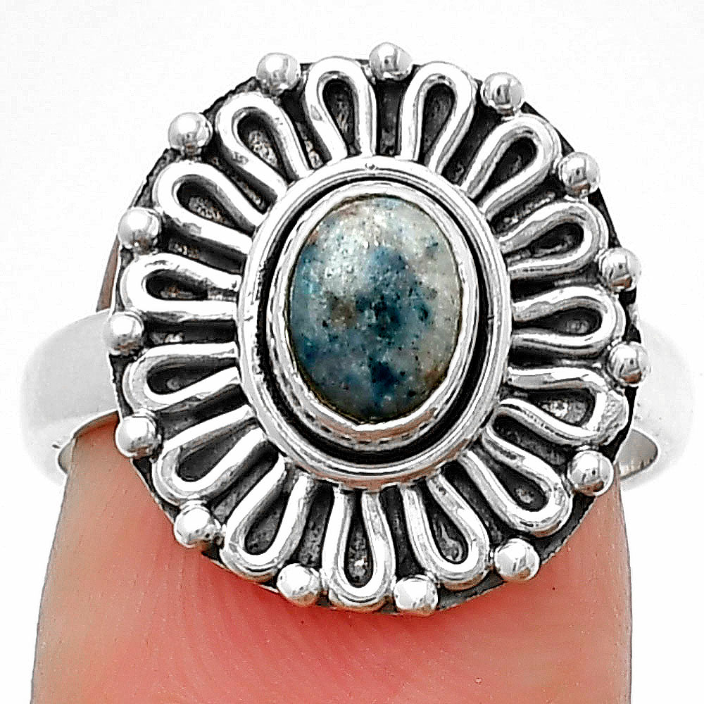 Natural Blue Scheelite - Turkey Ring size-7 R-1320 SDR204631