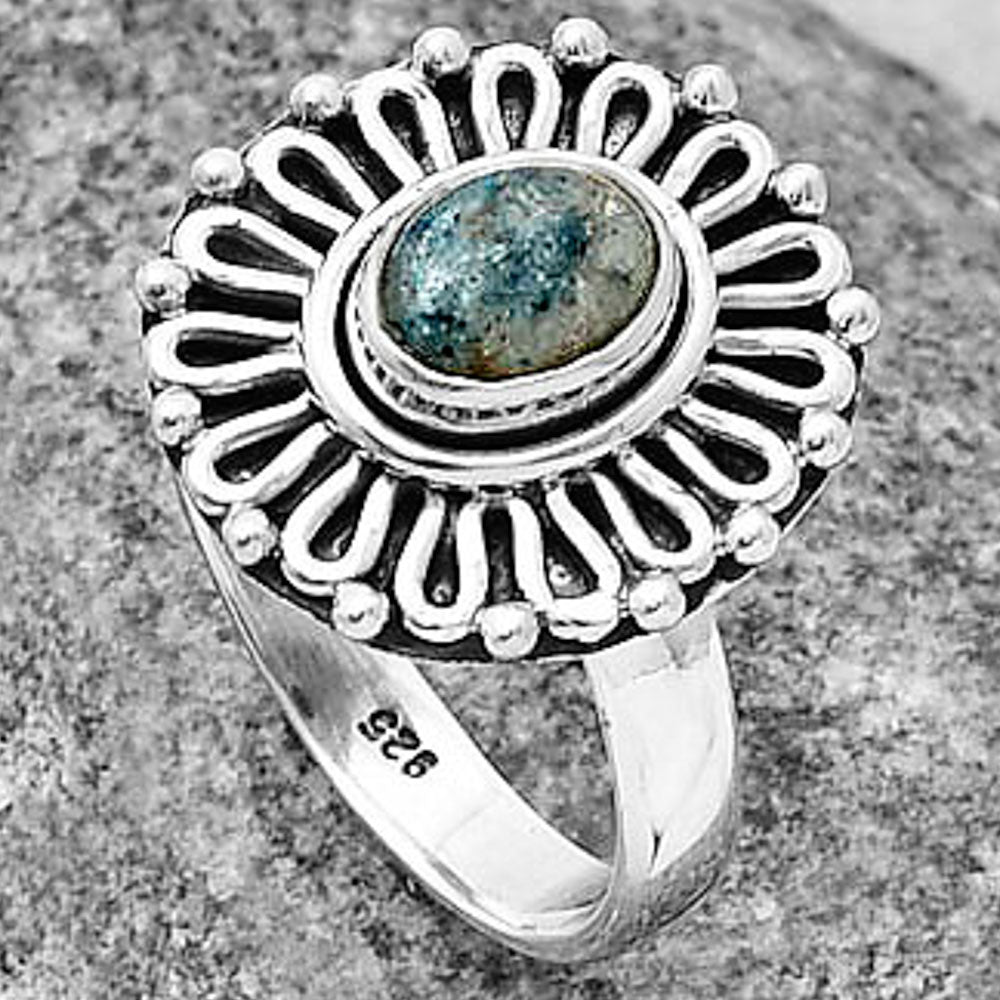 Natural Blue Scheelite - Turkey Ring size-7 R-1320 SDR204631