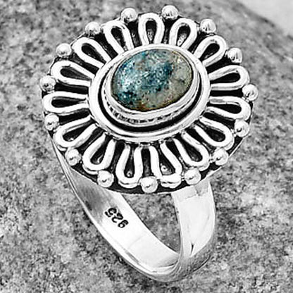 Natural Blue Scheelite - Turkey Ring size-7 R-1320 SDR204631