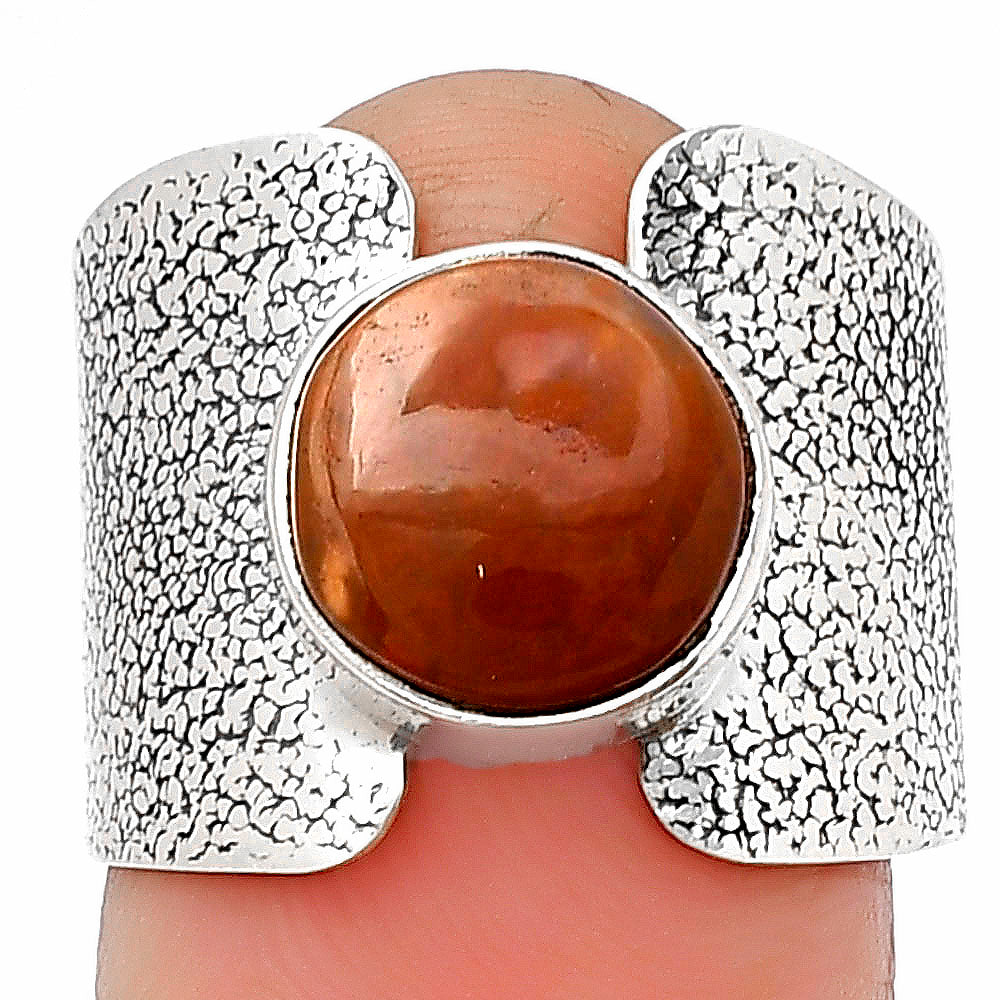 Natural Red Moss Agate Ring size-7.5 R-1450 SDR204767