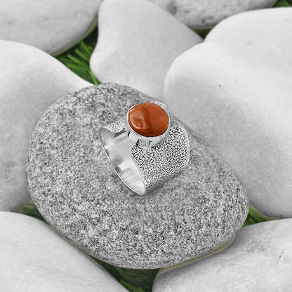 Natural Red Moss Agate Ring size-7.5 R-1450 SDR204767