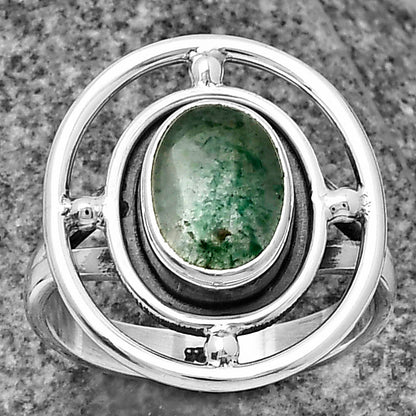 Natural Green Aventurine Ring size-6.5 R-1446 SDR204909