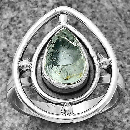 Natural Aquamarine Rough - Brazil Ring size-7.5 R-1446 SDR204924