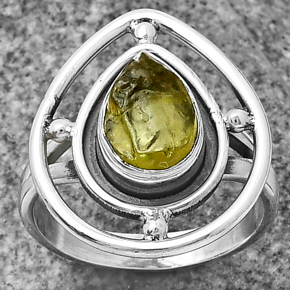 Natural Rare Kornerupine Rough Ring size-6.5 R-1446 SDR204925