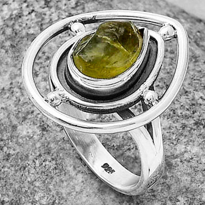 Natural Rare Kornerupine Rough Ring size-6.5 R-1446 SDR204925