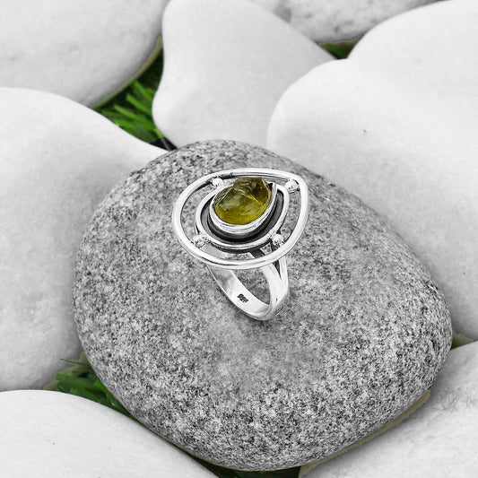 Natural Rare Kornerupine Rough Ring size-6.5 R-1446 SDR204925