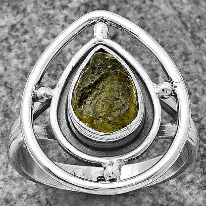 Natural Rare Kornerupine Rough Ring size-8 R-1446 SDR204929