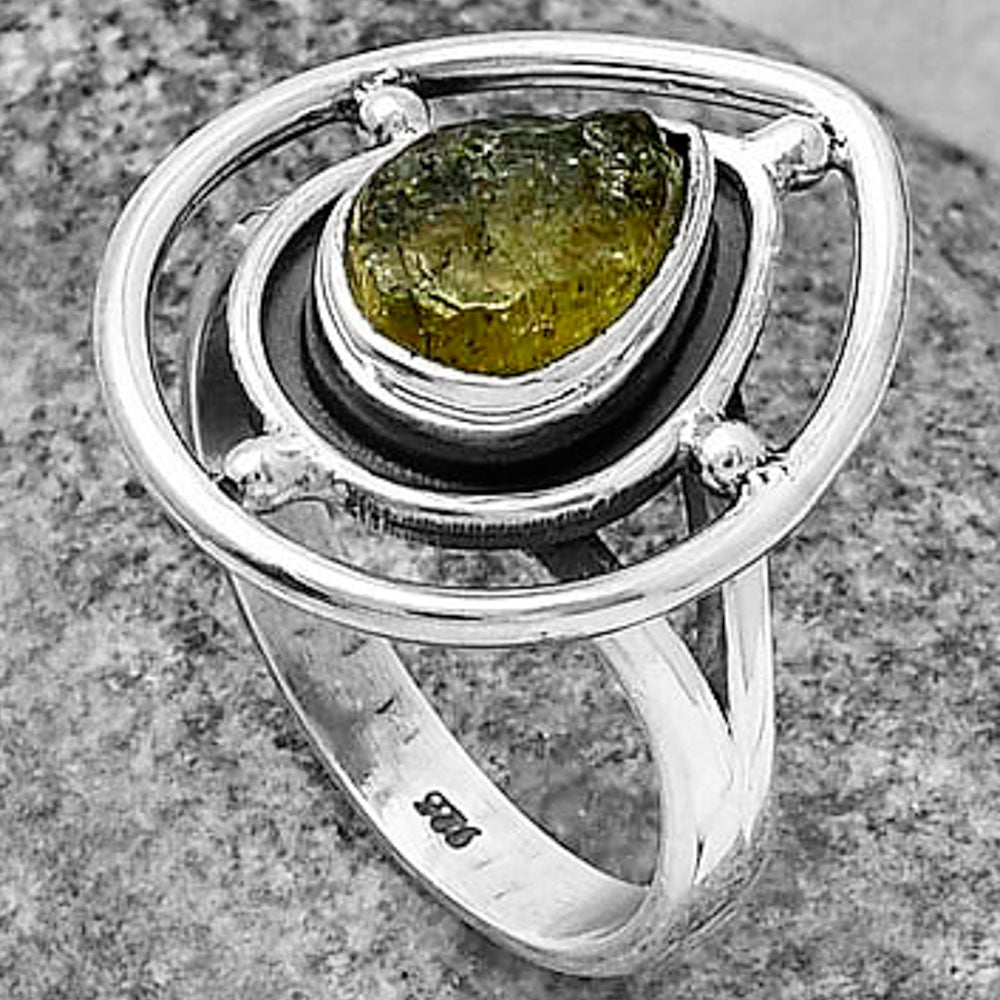 Natural Rare Kornerupine Rough Ring size-8 R-1446 SDR204929