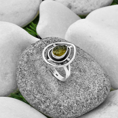 Natural Rare Kornerupine Rough Ring size-8 R-1446 SDR204929