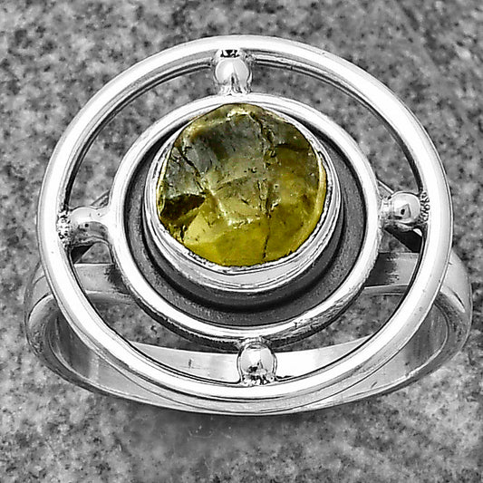 Natural Rare Kornerupine Rough Ring size-8 R-1446 SDR204932