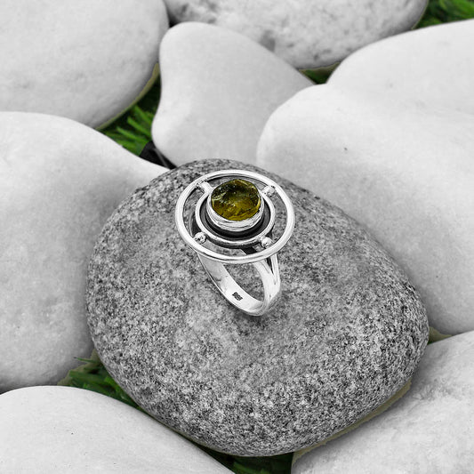 Natural Rare Kornerupine Rough Ring size-8 R-1446 SDR204932